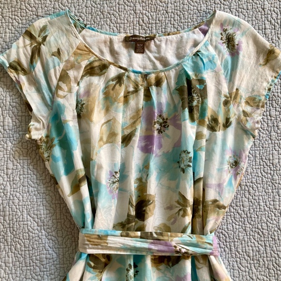 Tommy Bahama Cotton & Silk Floral Dress - Picture 2 of 10